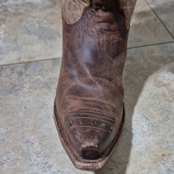 TONY LAMA WOMEN'S MOSTO TUCSON SNIP TOE WESTERN BOOTS VF3036 SIZE 6 B SIDE ZIP - Picture 11 of 16